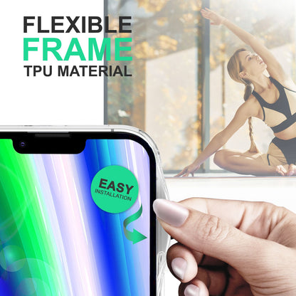 NALIA Matt-Transparentes Case für iPhone 14 Plus – Milchglas-Optik & Anti-Fingerprint – NYTE (Stoßfest, Harte Rückseite & Silikon Bumper) – Marke aus Berlin