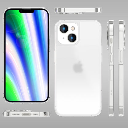 NALIA Matt-Transparentes Case für iPhone 14 Plus – Milchglas-Optik & Anti-Fingerprint – NYTE (Stoßfest, Harte Rückseite & Silikon Bumper) – Marke aus Berlin