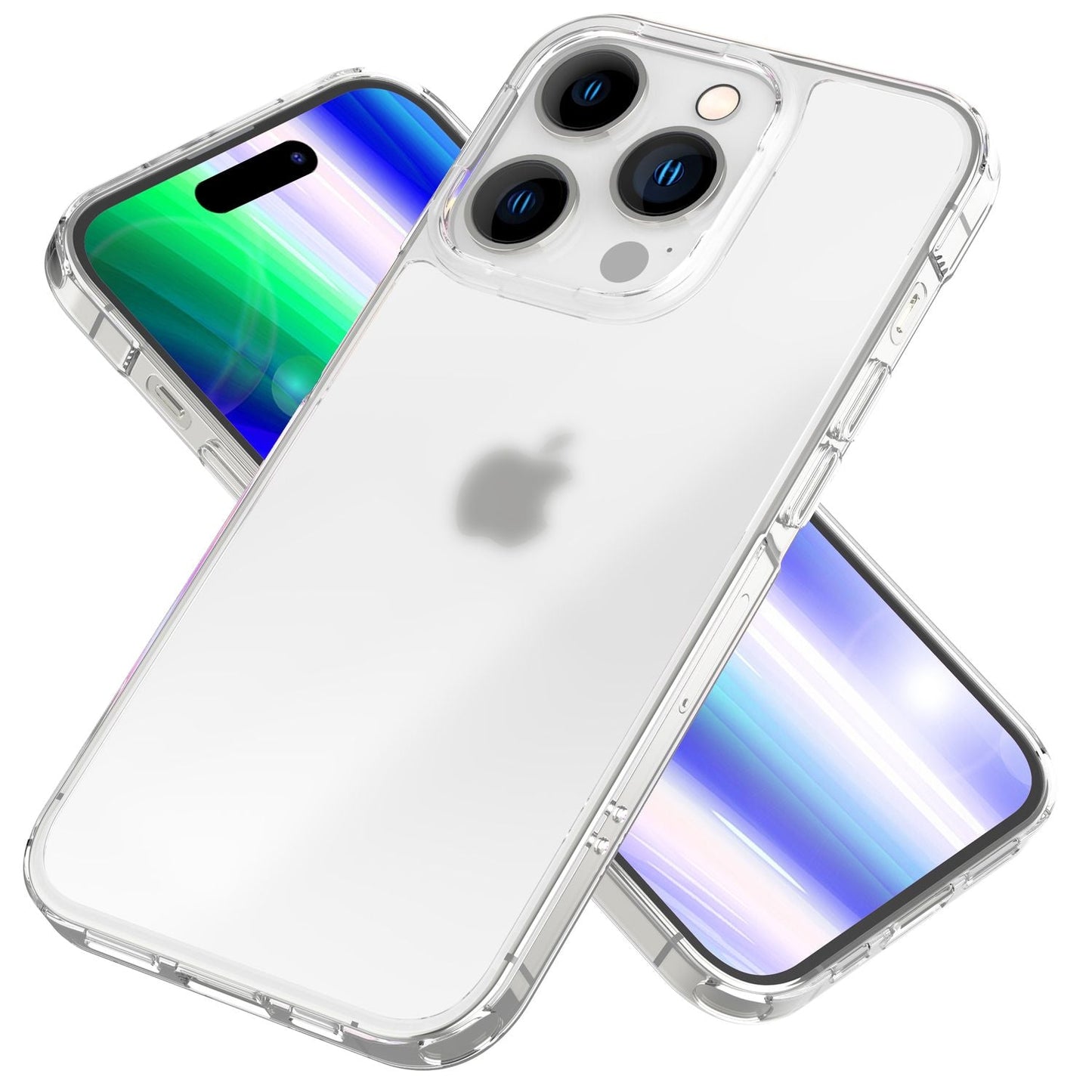NALIA Matt-Transparentes Case für iPhone 14 Pro Max – Milchglas-Optik & Anti-Fingerprint – NYTE (Stoßfest, Harte Rückseite & Silikon Bumper) – Marke aus Berlin