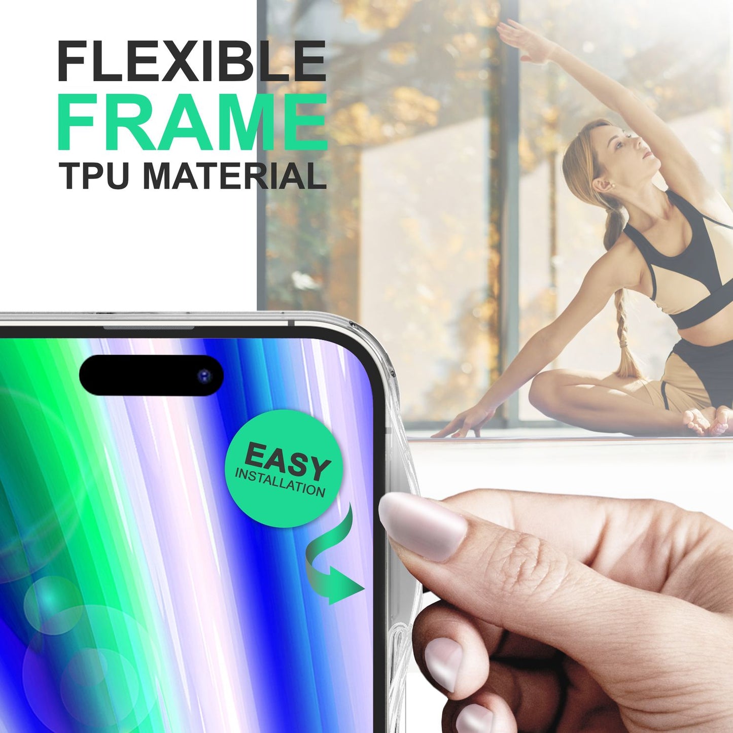 NALIA Matt-Transparentes Case für iPhone 14 Pro Max – Milchglas-Optik & Anti-Fingerprint – NYTE (Stoßfest, Harte Rückseite & Silikon Bumper) – Marke aus Berlin