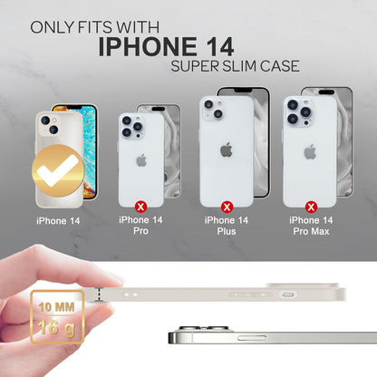 NALIA Marmor Glas Case für iPhone 14 – Robustes 9H Echtglas – MARBELLE (Silikon Bumper & Grip) – Marke aus Berlin