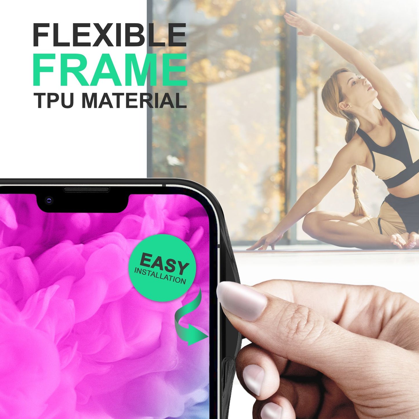NALIA Handyhülle für iPhone 14 – Transparentes Hardcase & Schwarzer Bumper – PROVA (Vergilbungsfrei & Stoßfest) – Marke aus Berlin