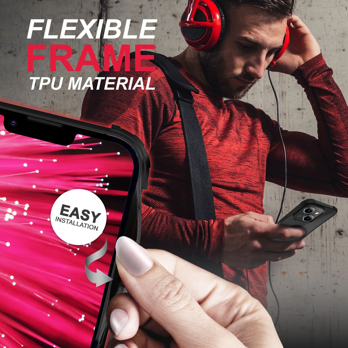 NALIA Ringhülle für iPhone 14 – Für Magnethalter & 360° Stand – VAULT (Kristallklare Rückseite & Stoßfester Silikon-Rahmen) – Marke aus Berlin