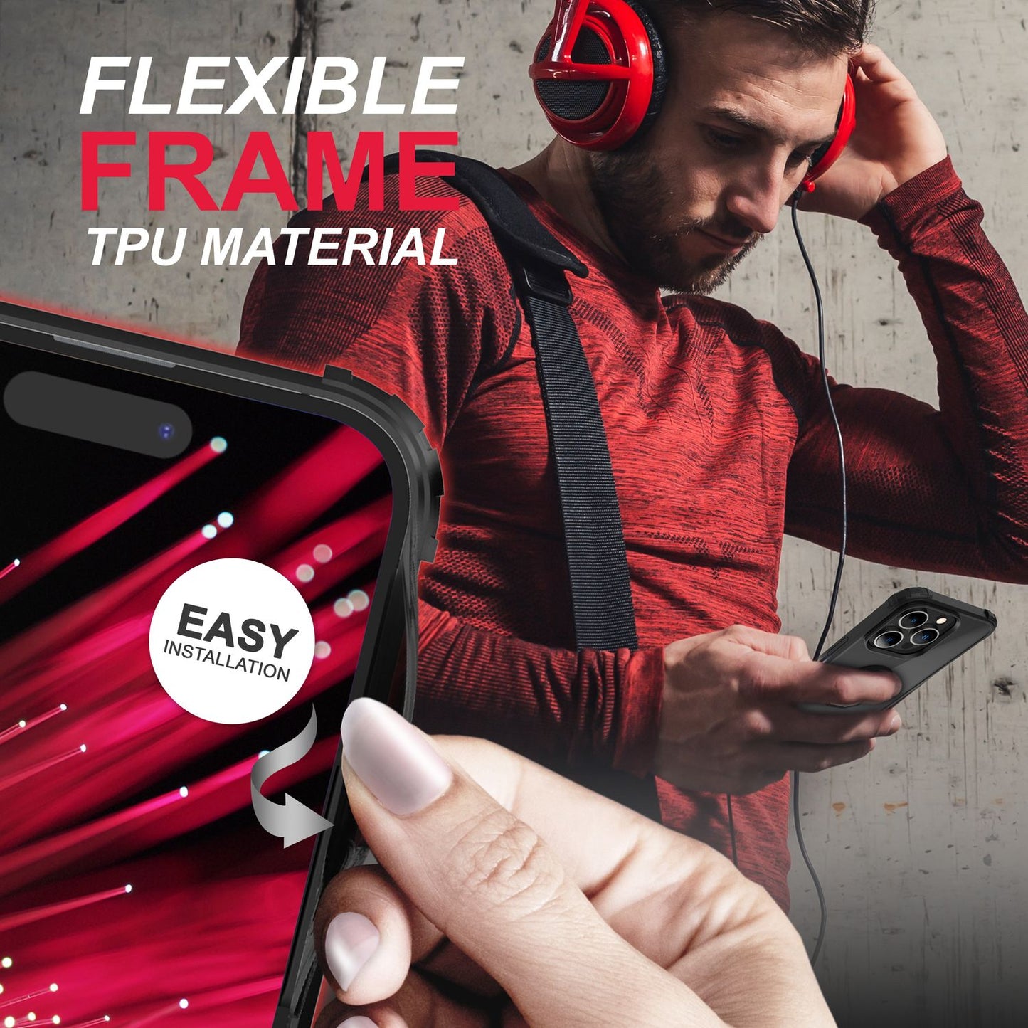 NALIA Ringhülle für iPhone 14 Pro – Für Magnethalter & 360° Stand – VAULT (Kristallklare Rückseite & Stoßfester Silikon-Rahmen) – Marke aus Berlin