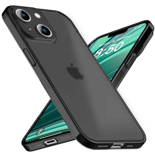 NALIA Ultra Slim Hardcase für iPhone 14 – Matt-Transparent & 0.3mm Dünn – PHANTOM (Dünnes Cover & Kamera-Vollschutz) – Marke aus Berlin