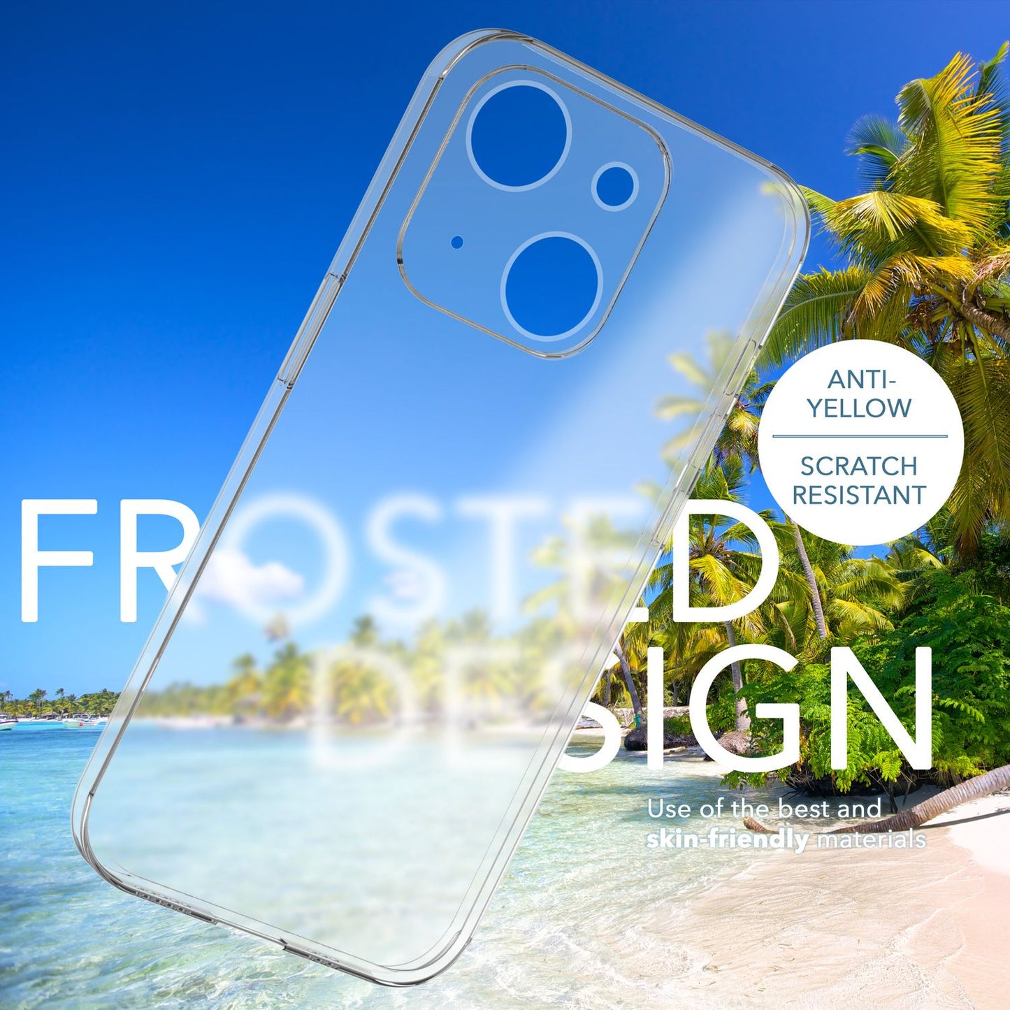 NALIA Ultra Slim Hardcase für iPhone 14 – Matt-Transparent & 0.3mm Dünn – PHANTOM (Dünnes Cover & Kamera-Vollschutz) – Marke aus Berlin