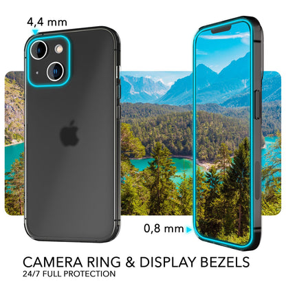 NALIA Ultra Slim Hardcase für iPhone 14 Plus – Matt-Transparent & 0.3mm Dünn – PHANTOM (Dünnes Cover & Kamera-Vollschutz) – Marke aus Berlin
