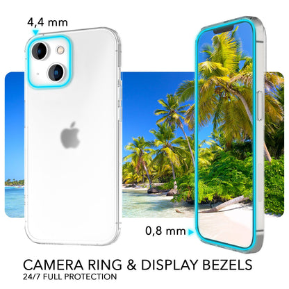 NALIA Ultra Slim Hardcase für iPhone 14 Plus – Matt-Transparent & 0.3mm Dünn – PHANTOM (Dünnes Cover & Kamera-Vollschutz) – Marke aus Berlin