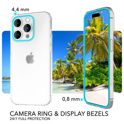 NALIA Ultra Slim Hardcase für iPhone 14 Pro – Matt-Transparent & 0.3mm Dünn – PHANTOM (Dünnes Cover & Kamera-Vollschutz) – Marke aus Berlin