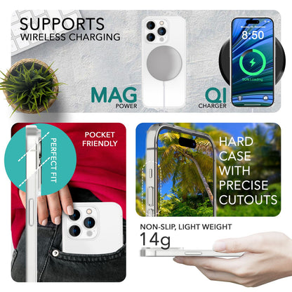 NALIA Ultra Slim Hardcase für iPhone 14 Pro – Matt-Transparent & 0.3mm Dünn – PHANTOM (Dünnes Cover & Kamera-Vollschutz) – Marke aus Berlin