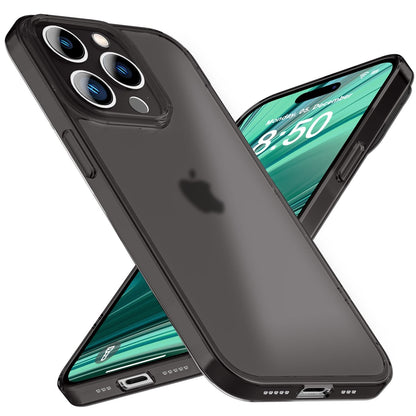 NALIA Ultra Slim Hardcase für iPhone 14 Pro Max – Matt-Transparent & 0.3mm Dünn – PHANTOM (Dünnes Cover & Kamera-Vollschutz) – Marke aus Berlin