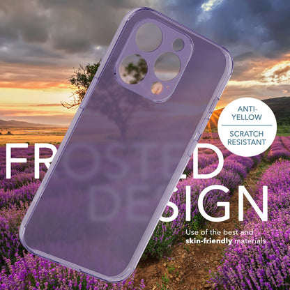 NALIA Ultra Slim Hardcase für iPhone 14 Pro Max – Matt-Transparent & 0.3mm Dünn – PHANTOM (Dünnes Cover & Kamera-Vollschutz) – Marke aus Berlin