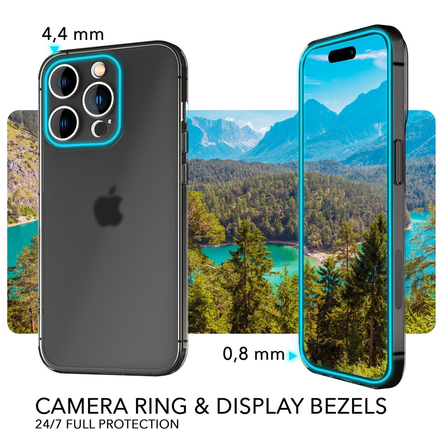 NALIA Ultra Slim Hardcase für iPhone 14 Pro Max – Matt-Transparent & 0.3mm Dünn – PHANTOM (Dünnes Cover & Kamera-Vollschutz) – Marke aus Berlin