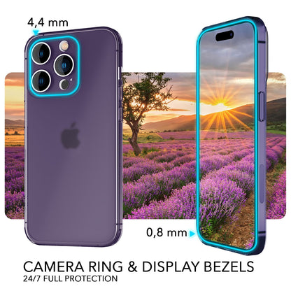 NALIA Ultra Slim Hardcase für iPhone 14 Pro Max – Matt-Transparent & 0.3mm Dünn – PHANTOM (Dünnes Cover & Kamera-Vollschutz) – Marke aus Berlin