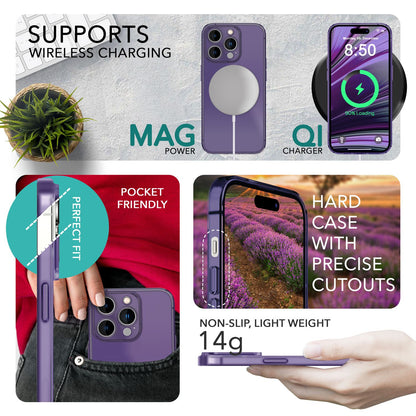 NALIA Ultra Slim Hardcase für iPhone 14 Pro Max – Matt-Transparent & 0.3mm Dünn – PHANTOM (Dünnes Cover & Kamera-Vollschutz) – Marke aus Berlin
