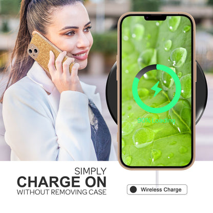 NALIA Schutzhülle mit Echt-Kork kompatibel mit iPhone 14 Hülle, Natur-Kork Hellbraun Anti-Gelb Rutschfest Anti-Fingerabdruck, Harte Rückseite & Mattierter Silikon-Rand, Robuste Stoßfeste Handyhülle