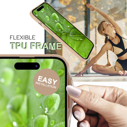 NALIA Schutzhülle mit Echt-Kork kompatibel mit iPhone 14 Pro Hülle, Natur-Kork Hellbraun Anti-Gelb Rutschfest Anti-Fingerabdruck, Harte Rückseite & Mattierter Silikon-Rand, Robuste Handyhülle Cover
