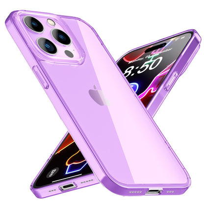 NALIA Neon Silikonhülle für iPhone 14 Pro Max – Knallige Signal-Farbe & Linsenschutz – VIBE (Transparentes Case) – Marke aus Berlin