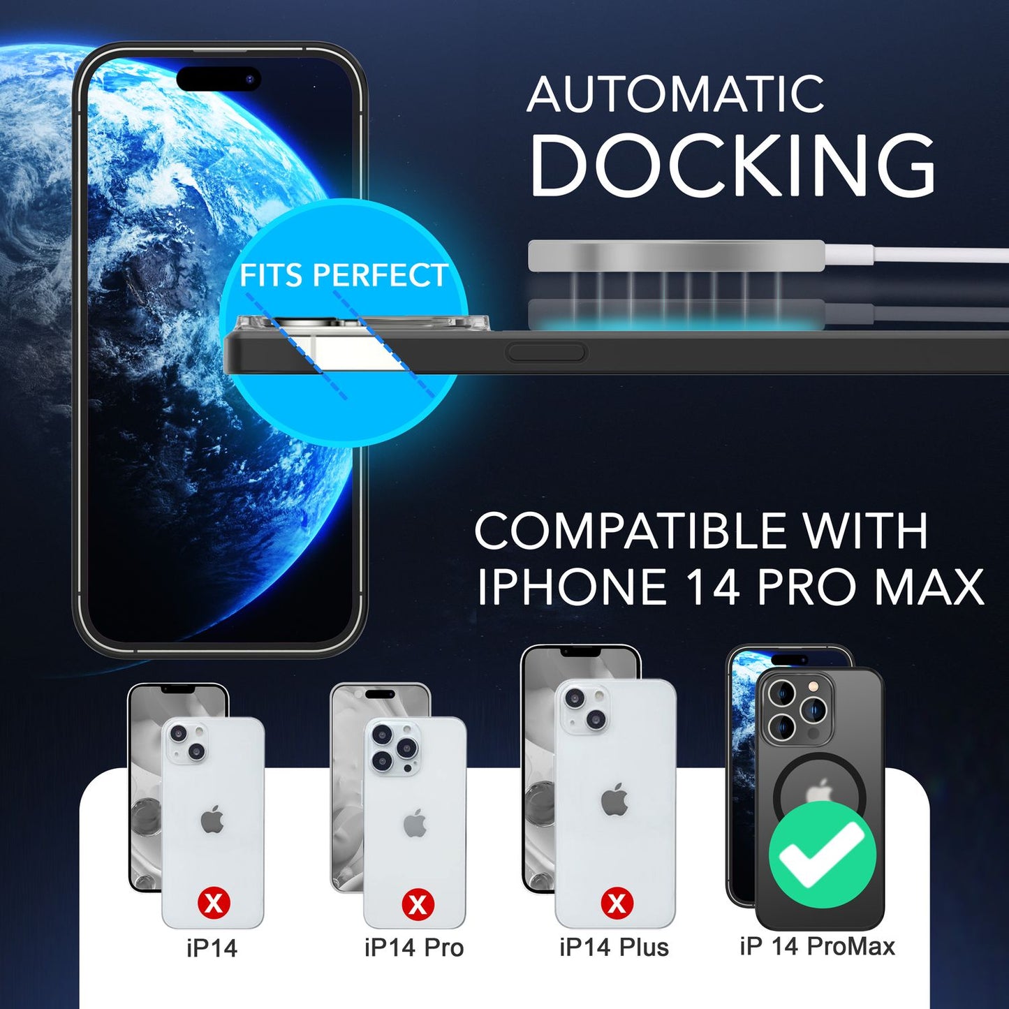 NALIA Magnet-Case für iPhone 14 Pro Max – Matt-Transparent & MagSafe Kompatibel – MATTEX (Rutschfest, Stoßfest & Anti-Fingerabdruck) – Marke aus Berlin