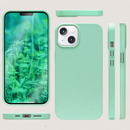 NALIA Handyhülle für iPhone 14 Plus – MagSafe kompatibel & Weizenstroh-Mix – ECOFIT (Pflanzenbasiert, Rutschfest & Matt) – Marke aus Berlin