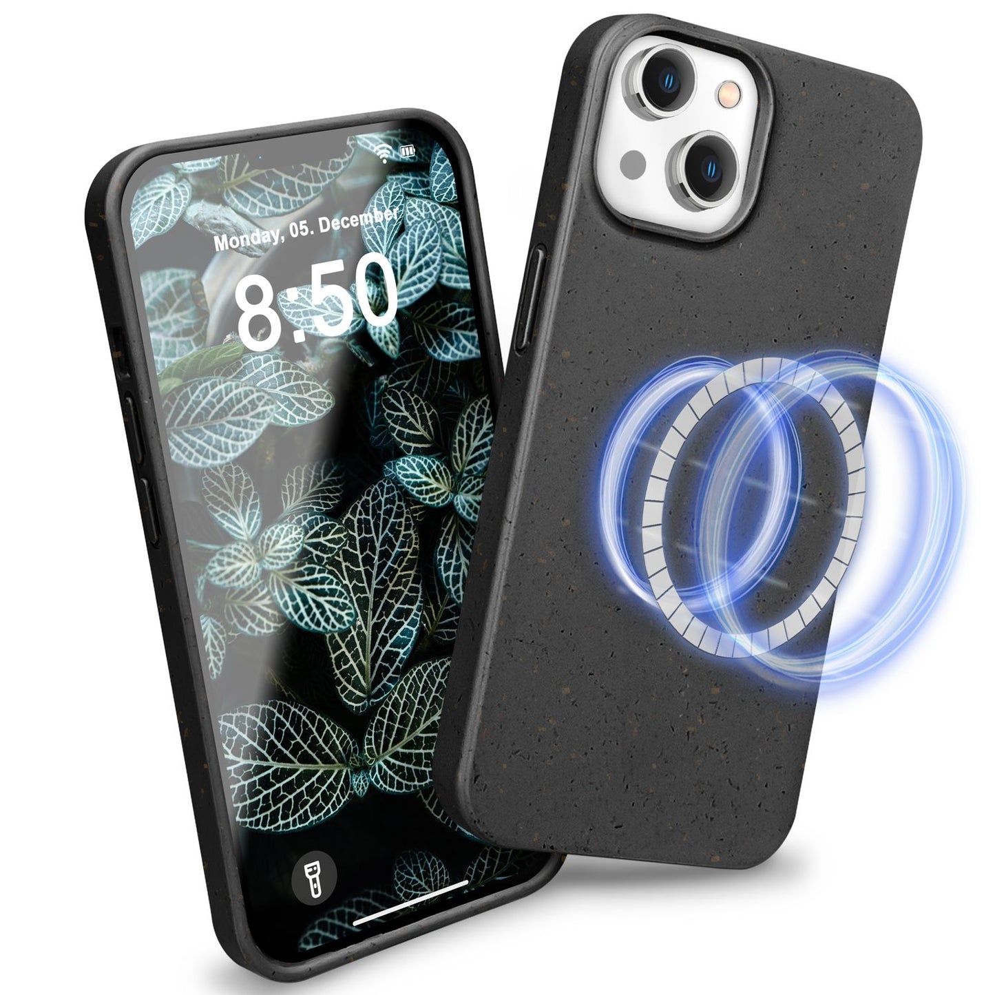 NALIA Handyhülle für iPhone 14 Plus – MagSafe kompatibel & Weizenstroh-Mix – ECOFIT (Pflanzenbasiert, Rutschfest & Matt) – Marke aus Berlin