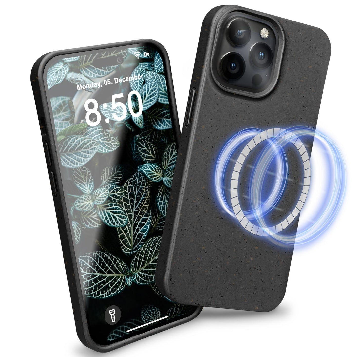 NALIA Handyhülle für iPhone 14 Pro – MagSafe kompatibel & Weizenstroh-Mix – ECOFIT (Pflanzenbasiert, Rutschfest & Matt) – Marke aus Berlin
