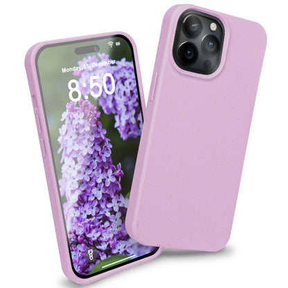 NALIA Handyhülle für iPhone 14 Pro – Weizenstroh Case (Pflanzenbasiert) – BIOVERA – Matt & Stoßfest (Vegan) – Marke aus Berlin