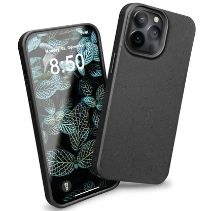 NALIA Handyhülle für iPhone 14 Pro Max – Weizenstroh Case (Pflanzenbasiert) – BIOVERA – Matt & Stoßfest (Vegan) – Marke aus Berlin