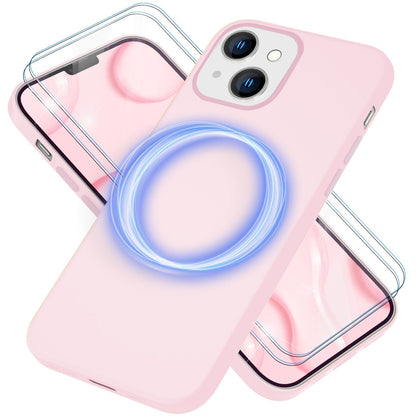 NALIA Magnet Silikonhülle für iPhone 14 – MagSafe kompatibel & Liquid Silicone – SLIQ (Soft-Touch Schutz & Mikrofaser Innen) – Marke aus Berlin