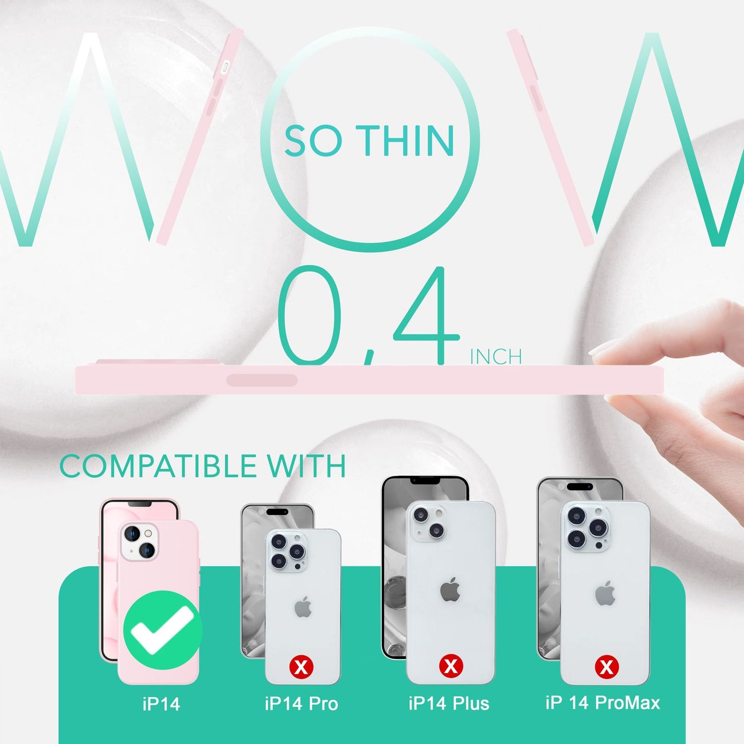 NALIA Magnet Silikonhülle für iPhone 14 – MagSafe kompatibel & Liquid Silicone – SLIQ (Soft-Touch Schutz & Mikrofaser Innen) – Marke aus Berlin