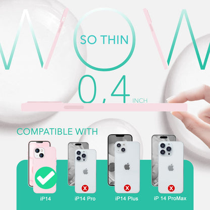 NALIA Magnet Silikonhülle für iPhone 14 – MagSafe kompatibel & Liquid Silicone – SLIQ (Soft-Touch Schutz & Mikrofaser Innen) – Marke aus Berlin