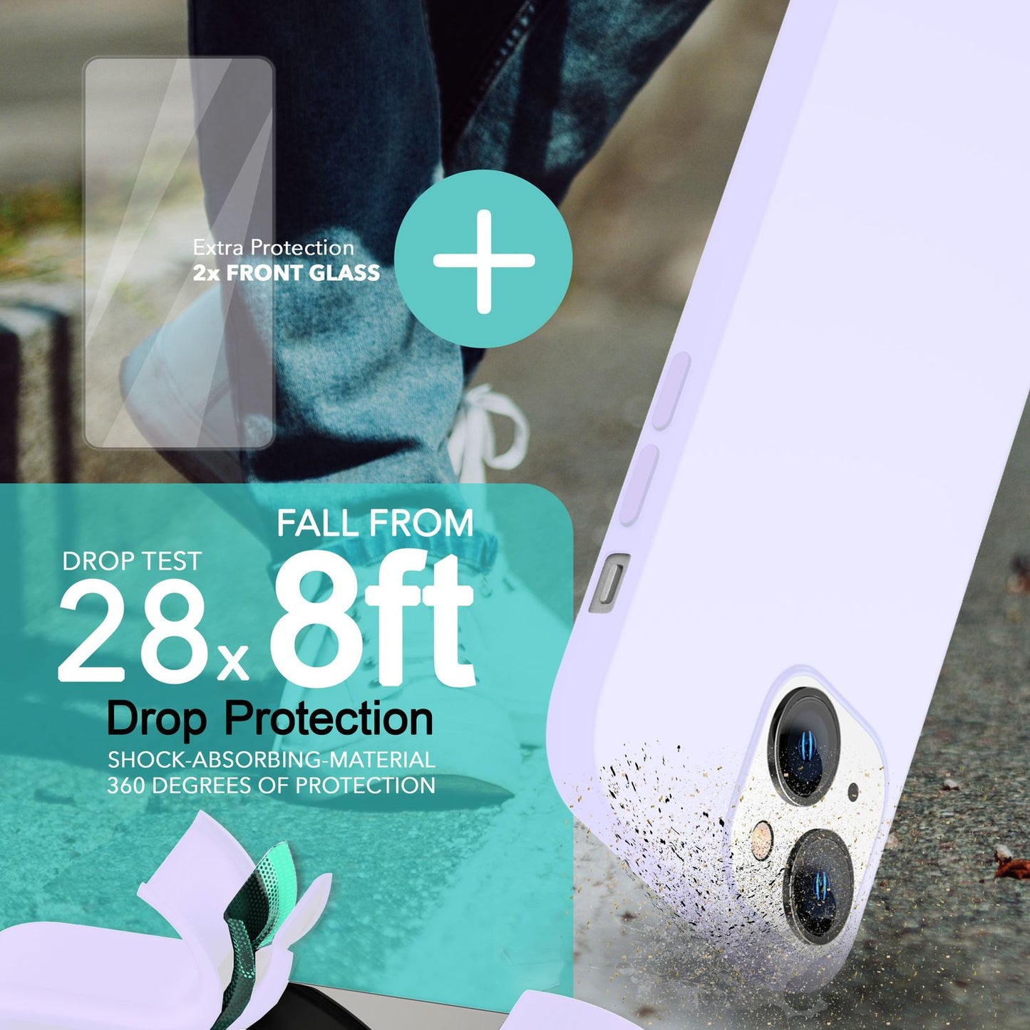 NALIA Magnet Silikonhülle für iPhone 14 – MagSafe kompatibel & Liquid Silicone – SLIQ (Soft-Touch Schutz & Mikrofaser Innen) – Marke aus Berlin