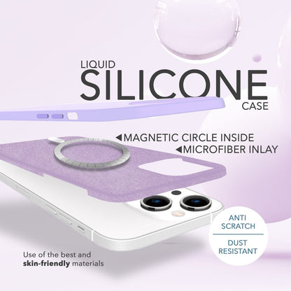 NALIA Magnet Silikonhülle für iPhone 14 – MagSafe kompatibel & Liquid Silicone – SLIQ (Soft-Touch Schutz & Mikrofaser Innen) – Marke aus Berlin
