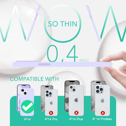 NALIA Magnet Silikonhülle für iPhone 14 – MagSafe kompatibel & Liquid Silicone – SLIQ (Soft-Touch Schutz & Mikrofaser Innen) – Marke aus Berlin