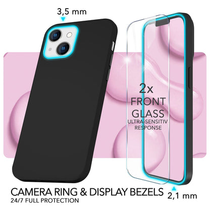 NALIA Magnet Silikonhülle für iPhone 14 – MagSafe kompatibel & Liquid Silicone – SLIQ (Soft-Touch Schutz & Mikrofaser Innen) – Marke aus Berlin