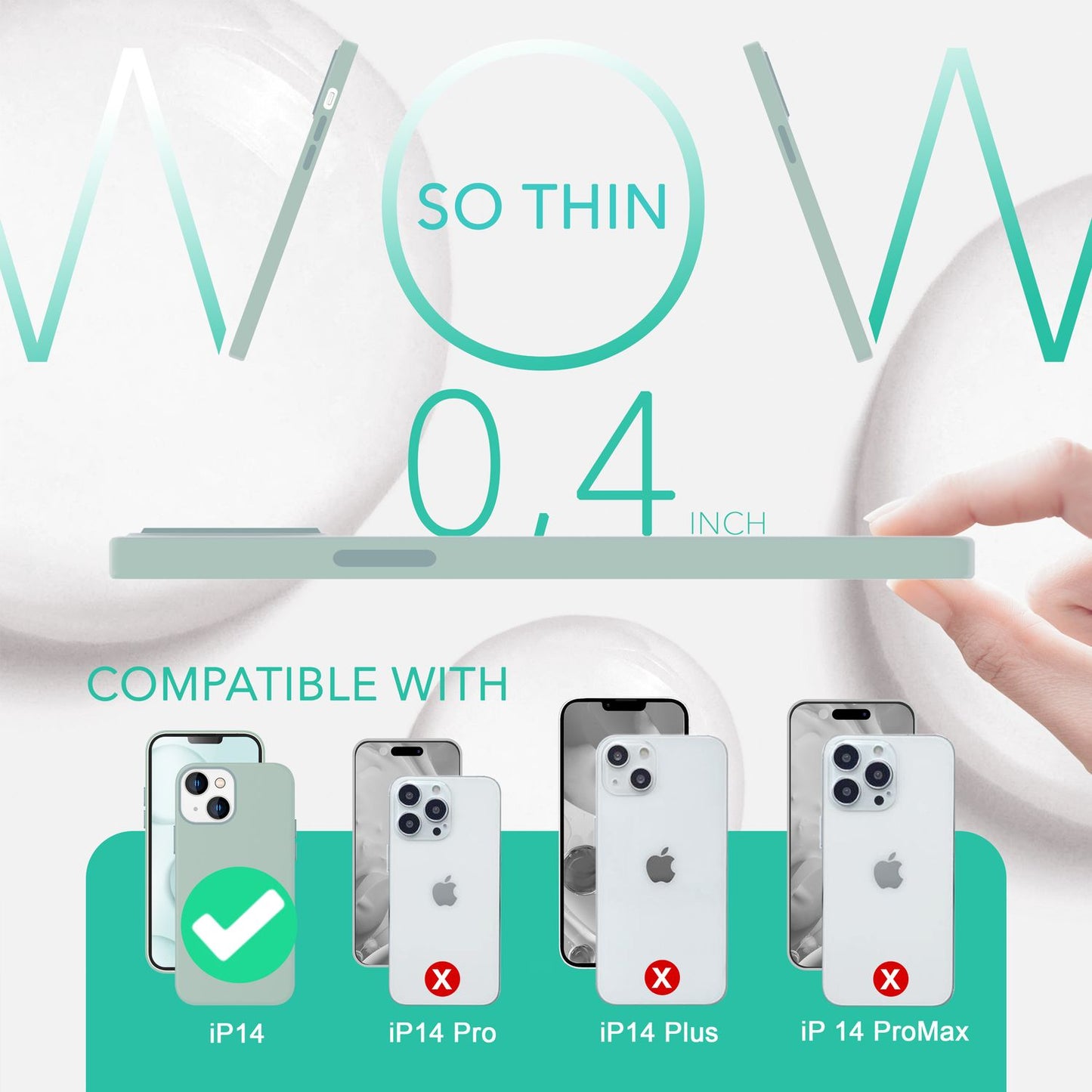 NALIA Magnet Silikonhülle für iPhone 14 – MagSafe kompatibel & Liquid Silicone – SLIQ (Soft-Touch Schutz & Mikrofaser Innen) – Marke aus Berlin