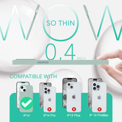 NALIA Magnet Silikonhülle für iPhone 14 – MagSafe kompatibel & Liquid Silicone – SLIQ (Soft-Touch Schutz & Mikrofaser Innen) – Marke aus Berlin