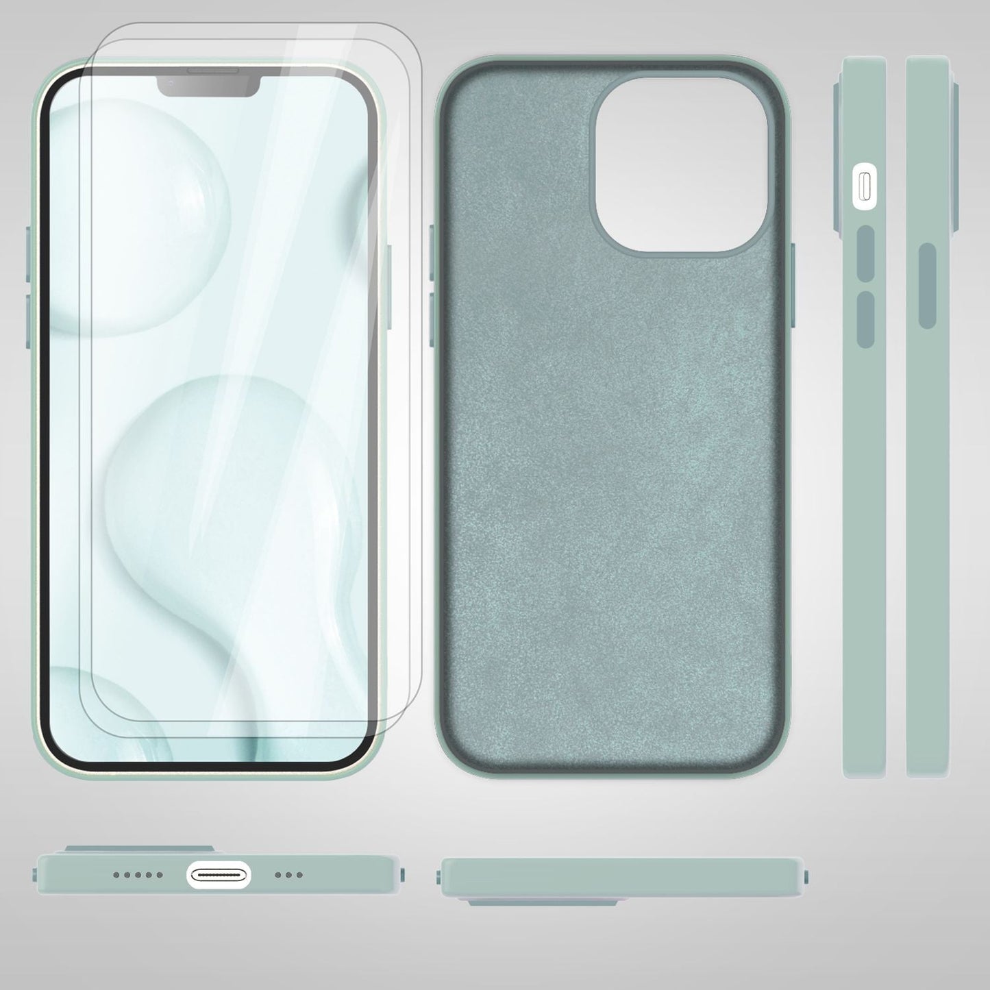 NALIA Magnet Silikonhülle für iPhone 14 – MagSafe kompatibel & Liquid Silicone – SLIQ (Soft-Touch Schutz & Mikrofaser Innen) – Marke aus Berlin