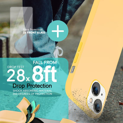 NALIA Magnet Silikonhülle für iPhone 14 – MagSafe kompatibel & Liquid Silicone – SLIQ (Soft-Touch Schutz & Mikrofaser Innen) – Marke aus Berlin