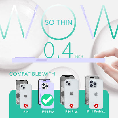 NALIA Magnet Silikonhülle für iPhone 14 Pro – MagSafe kompatibel & Liquid Silicone – SLIQ (Soft-Touch Schutz & Mikrofaser Innen) – Marke aus Berlin