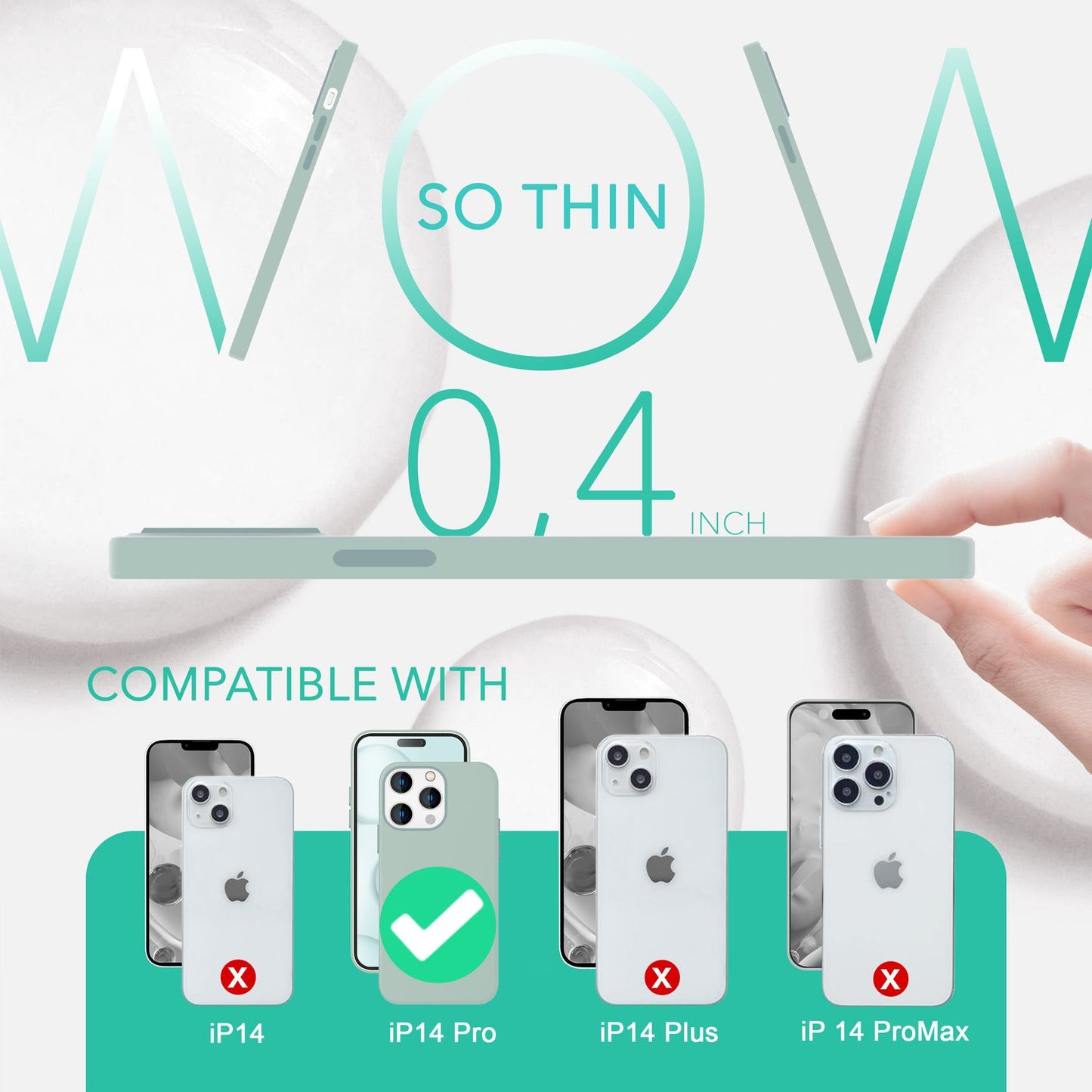 NALIA Magnet Silikonhülle für iPhone 14 Pro – MagSafe kompatibel & Liquid Silicone – SLIQ (Soft-Touch Schutz & Mikrofaser Innen) – Marke aus Berlin