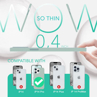 NALIA Magnet Silikonhülle für iPhone 14 Pro – MagSafe kompatibel & Liquid Silicone – SLIQ (Soft-Touch Schutz & Mikrofaser Innen) – Marke aus Berlin