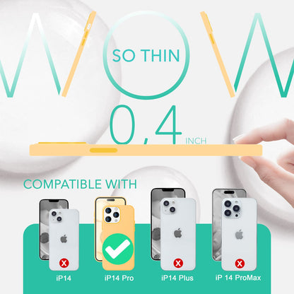 NALIA Magnet Silikonhülle für iPhone 14 Pro – MagSafe kompatibel & Liquid Silicone – SLIQ (Soft-Touch Schutz & Mikrofaser Innen) – Marke aus Berlin