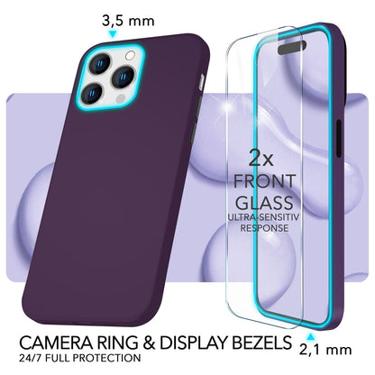 NALIA Magnet Silikonhülle für iPhone 14 Pro – MagSafe kompatibel & Liquid Silicone – SLIQ (Soft-Touch Schutz & Mikrofaser Innen) – Marke aus Berlin