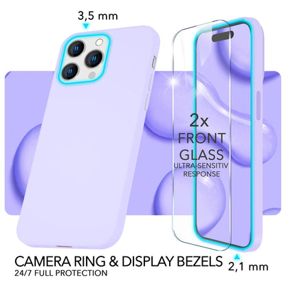 NALIA Magnet Silikonhülle für iPhone 14 Pro – MagSafe kompatibel & Liquid Silicone – SLIQ (Soft-Touch Schutz & Mikrofaser Innen) – Marke aus Berlin