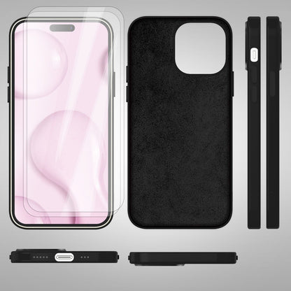 NALIA Magnet Silikonhülle für iPhone 14 Pro – MagSafe kompatibel & Liquid Silicone – SLIQ (Soft-Touch Schutz & Mikrofaser Innen) – Marke aus Berlin