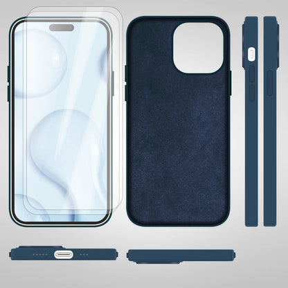 NALIA Magnet Silikonhülle für iPhone 14 Pro – MagSafe kompatibel & Liquid Silicone – SLIQ (Soft-Touch Schutz & Mikrofaser Innen) – Marke aus Berlin