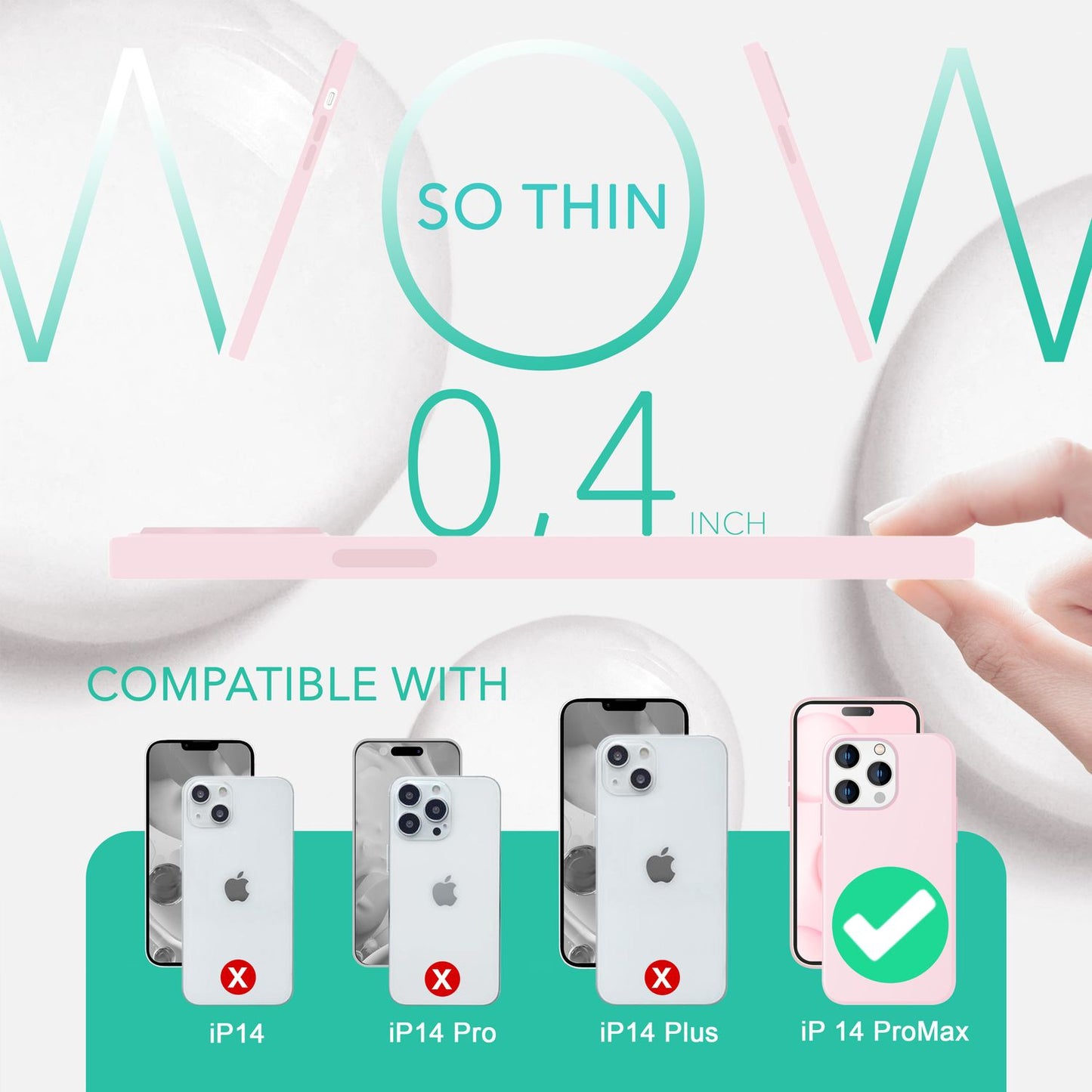NALIA Magnet Silikonhülle für iPhone 14 Pro Max – MagSafe kompatibel & Liquid Silicone – SLIQ (Soft-Touch Schutz & Mikrofaser Innen) – Marke aus Berlin