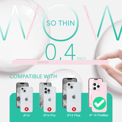 NALIA Magnet Silikonhülle für iPhone 14 Pro Max – MagSafe kompatibel & Liquid Silicone – SLIQ (Soft-Touch Schutz & Mikrofaser Innen) – Marke aus Berlin