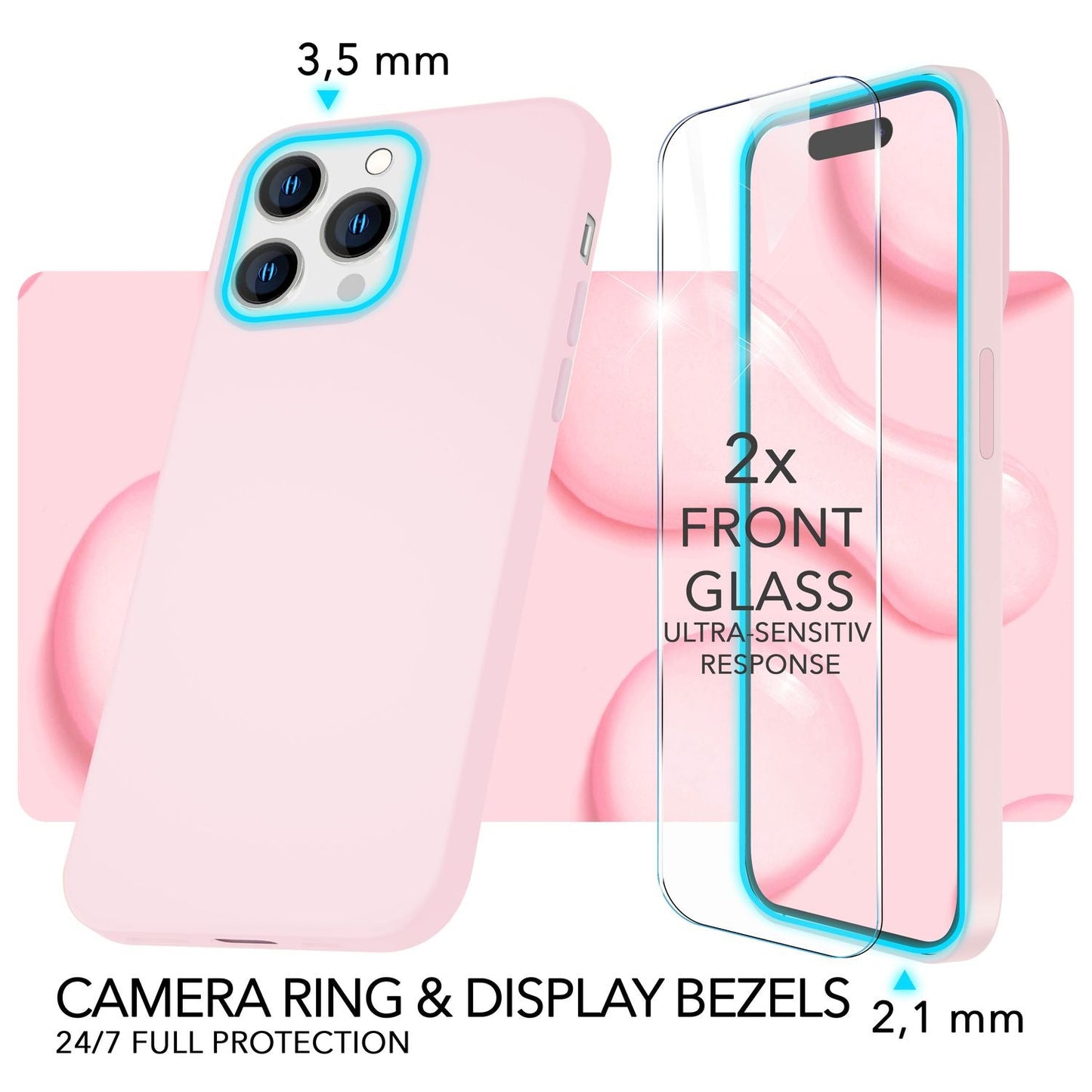 NALIA Magnet Silikonhülle für iPhone 14 Pro Max – MagSafe kompatibel & Liquid Silicone – SLIQ (Soft-Touch Schutz & Mikrofaser Innen) – Marke aus Berlin